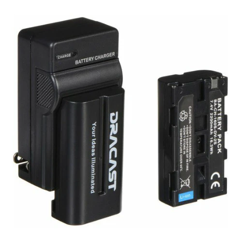 Dracast 2x NP-F 2200mAh Battery and Charger Kit