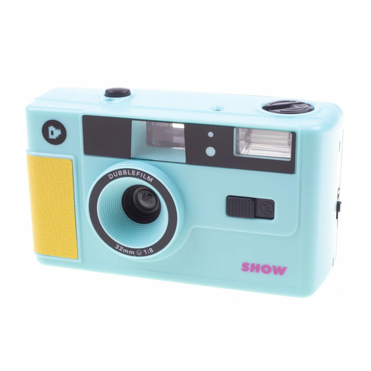 dubblefilm SHOW Reusable 35mm Film Camera with Flash (Turquoise) - Image 2