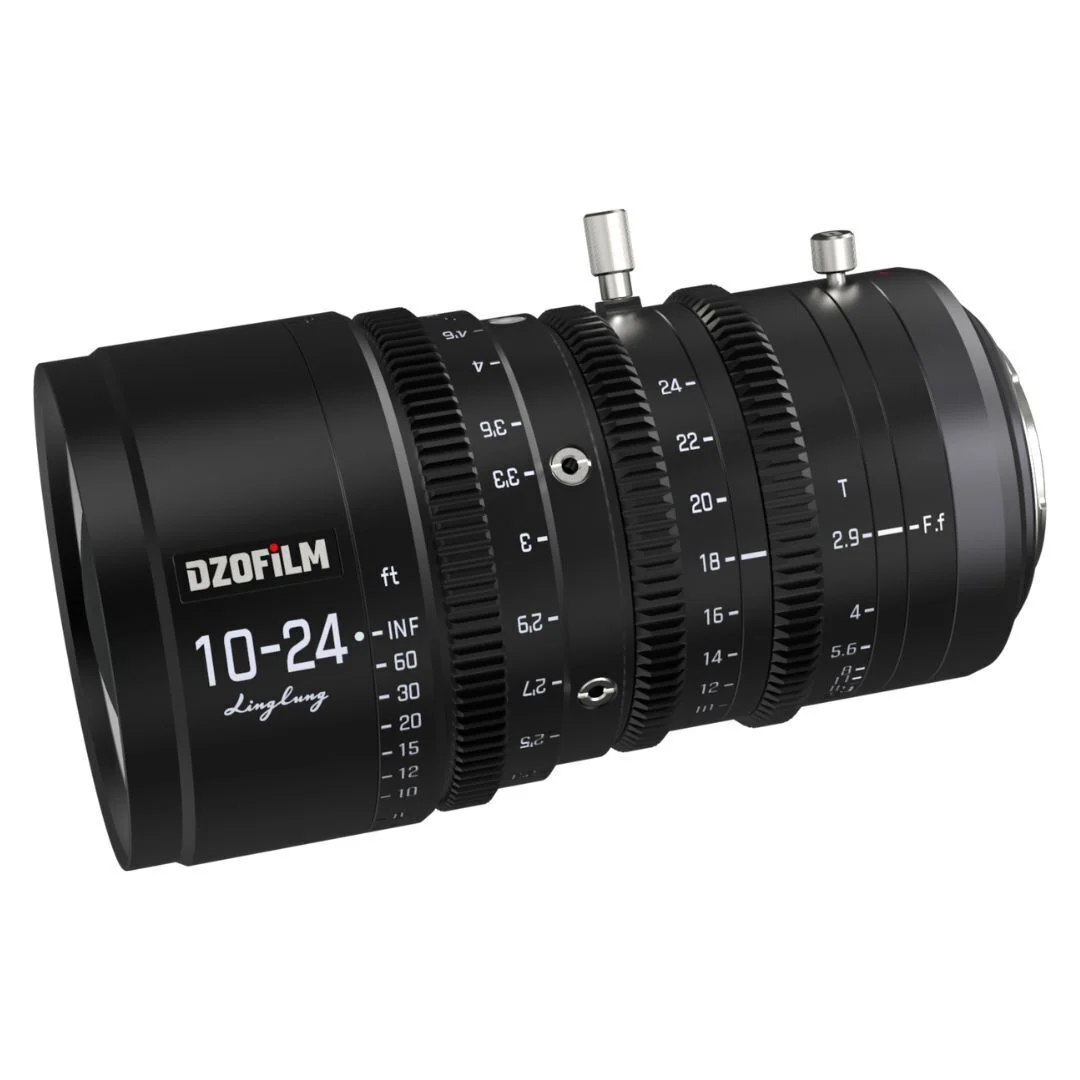 DZOFilm Linglung 10-24mm and 20-70mm T2.9 MFT Parfocal Professional Zoom Cine Lens Bundle (Black) - Image 2