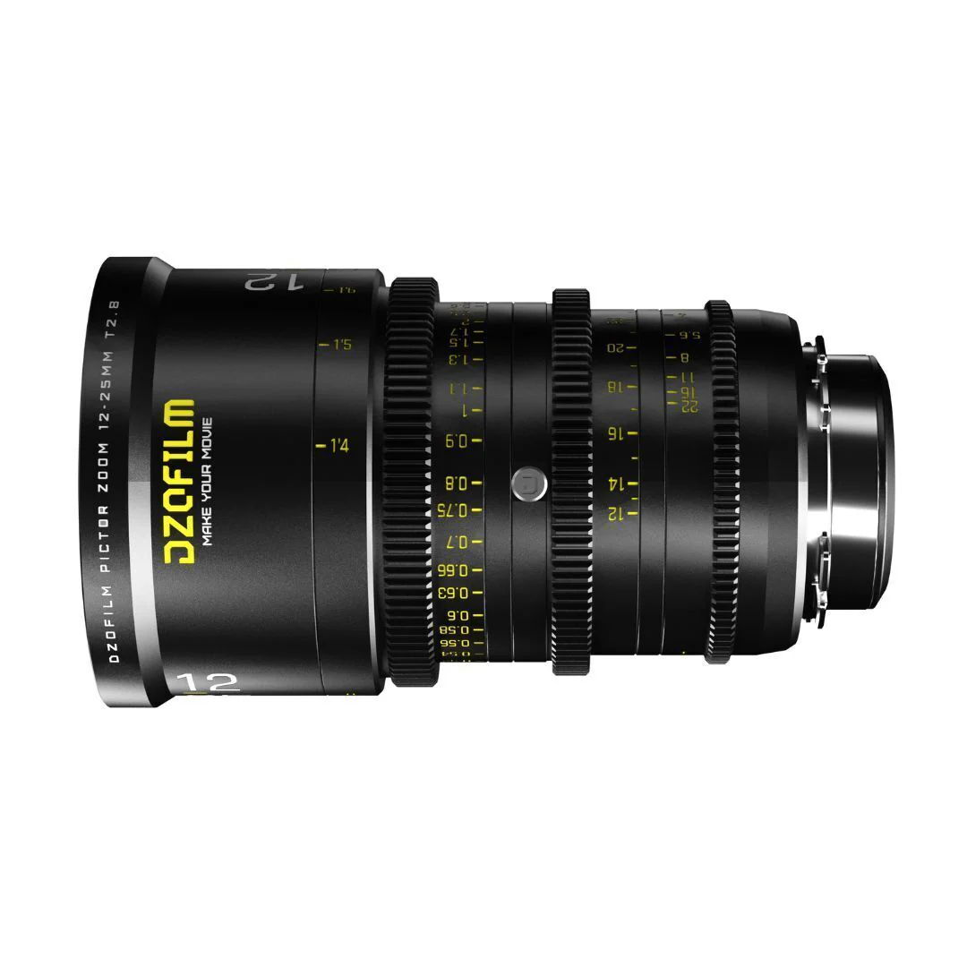 DZOFilm Pictor Zoom 12-25mm T2.8 Super 35 Parfocal Lens (PL and EF Mounts, Black) - Image 3