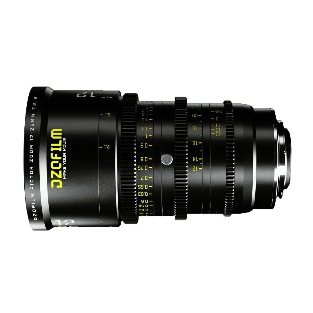 DZOFilm Pictor Zoom 12-25mm T2.8 Super 35 Parfocal Lens (PL and EF Mounts, Black) - Image 6