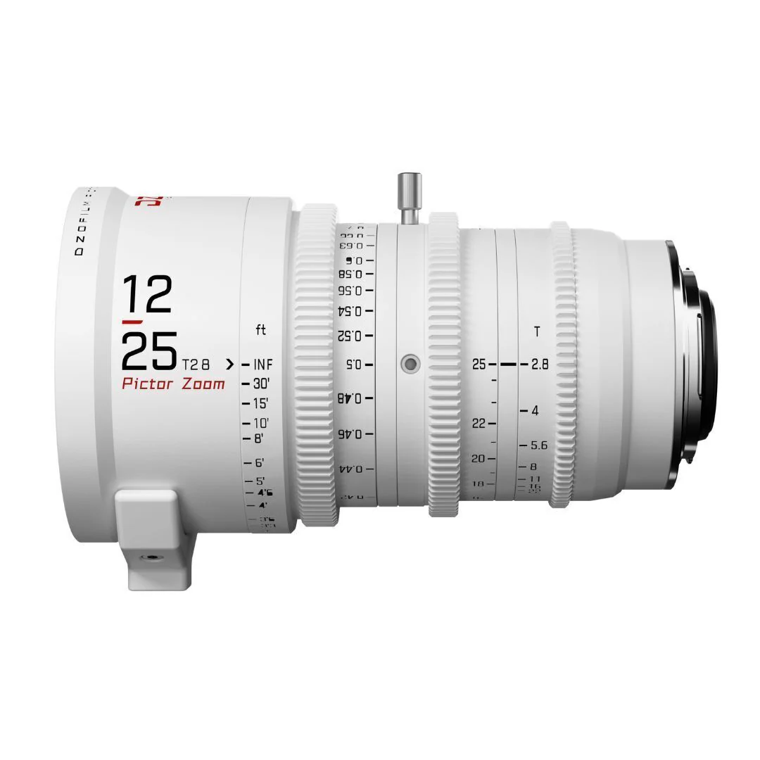 DZOFilm Pictor Zoom 12-25mm T2.8 Super 35 Parfocal Lens (PL and EF Mounts, White) - Image 4