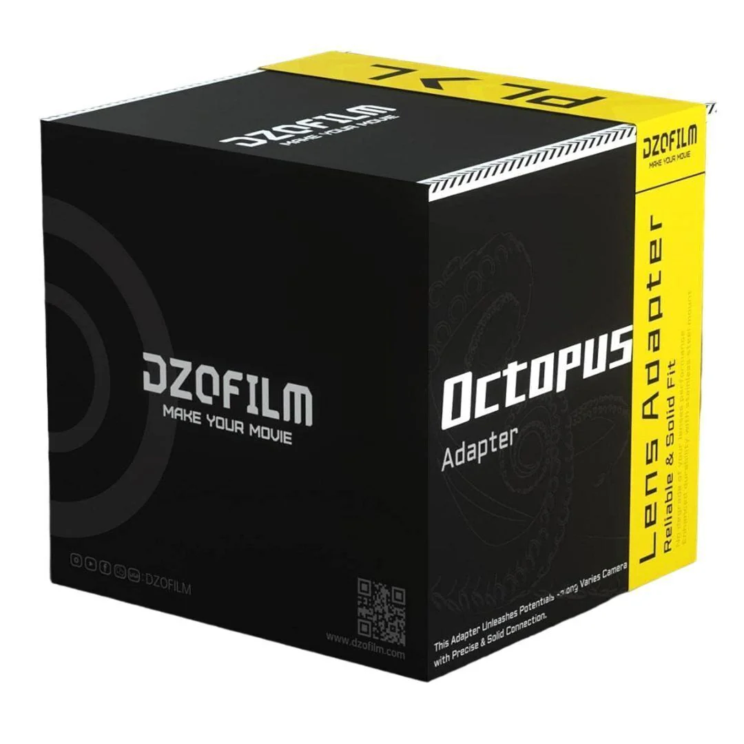 DZOFilm Octopus Adapter for PL-Mount Lens to Canon RF Camera with Active-Locking System (Black) - Image 5