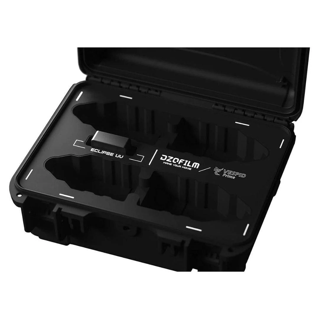 DZOFilm 4-Lens Hard Case for Vespid Prime Lens with Custom Laser-Cut Foam Inserts (Black) - Image 2