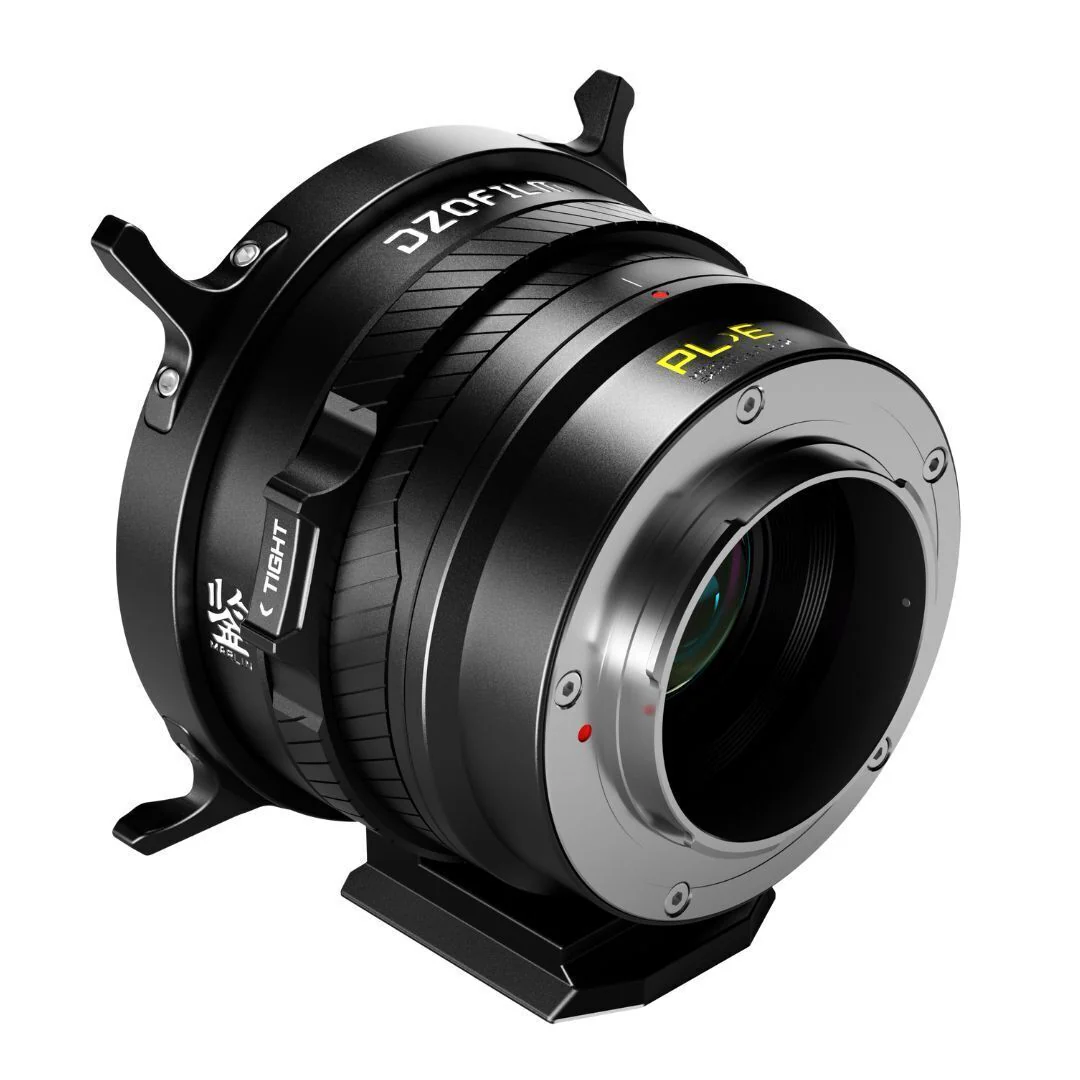 DZOFilm Marlin 1.6x Expander for PL Lens to E-Mount Camera with Detachable Supporting Base (Black) - Image 3