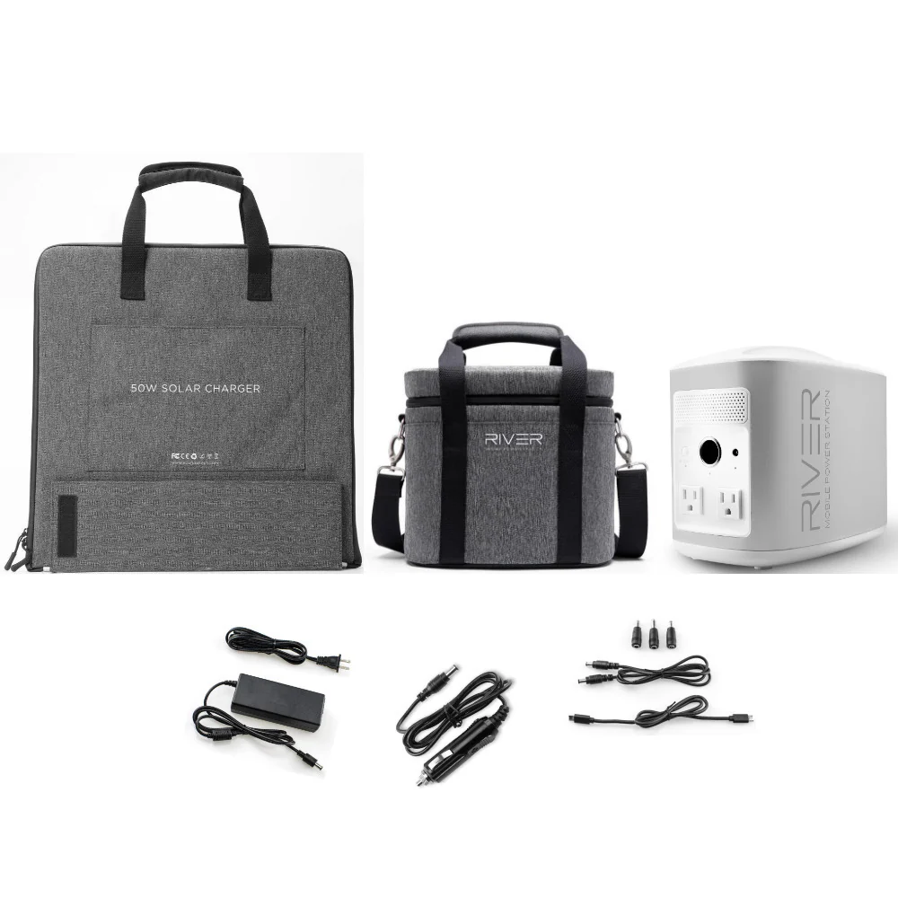 EcoFlow River Mobile Power Station Energy Bundle (White)