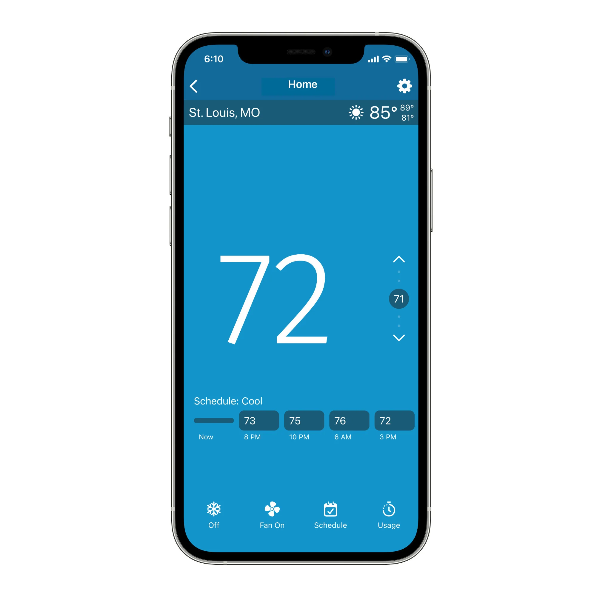 Emerson Sensi Touch 2 Smart Wi-Fi Thermostat (White Beveled Edge) - Image 9