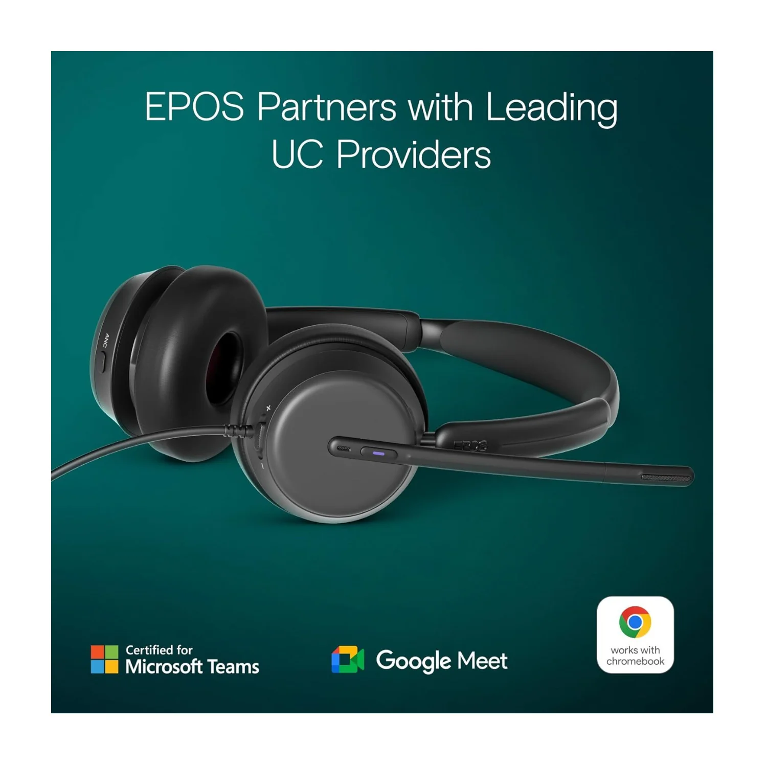 EPOS Impact 860T ANC Dual-Sided Wired Headset - Image 4