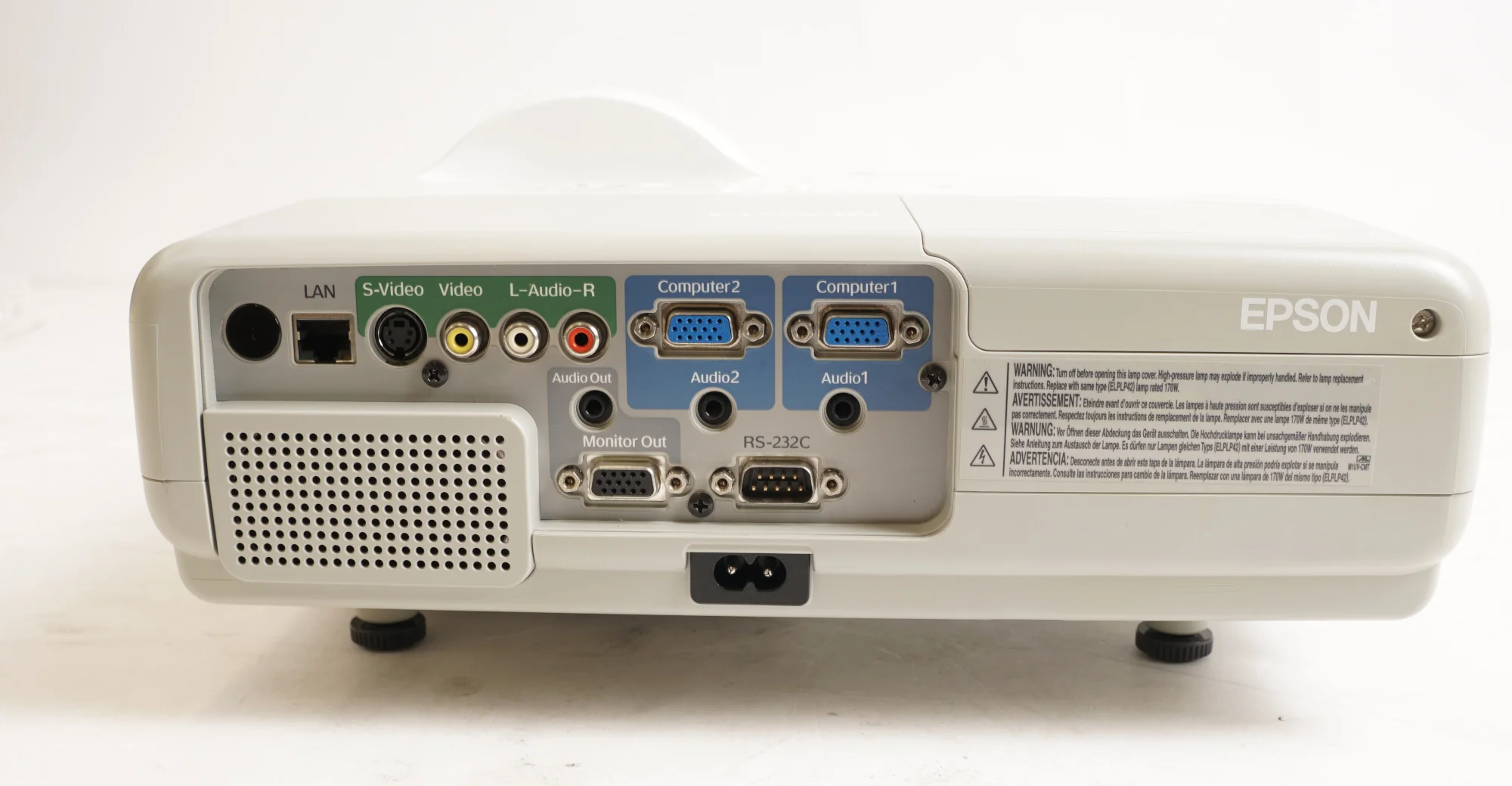 Epson PowerLite 410W 2000 Lumens Multimedia Wide Screen Projector (Renewed) (Used) - Image 3