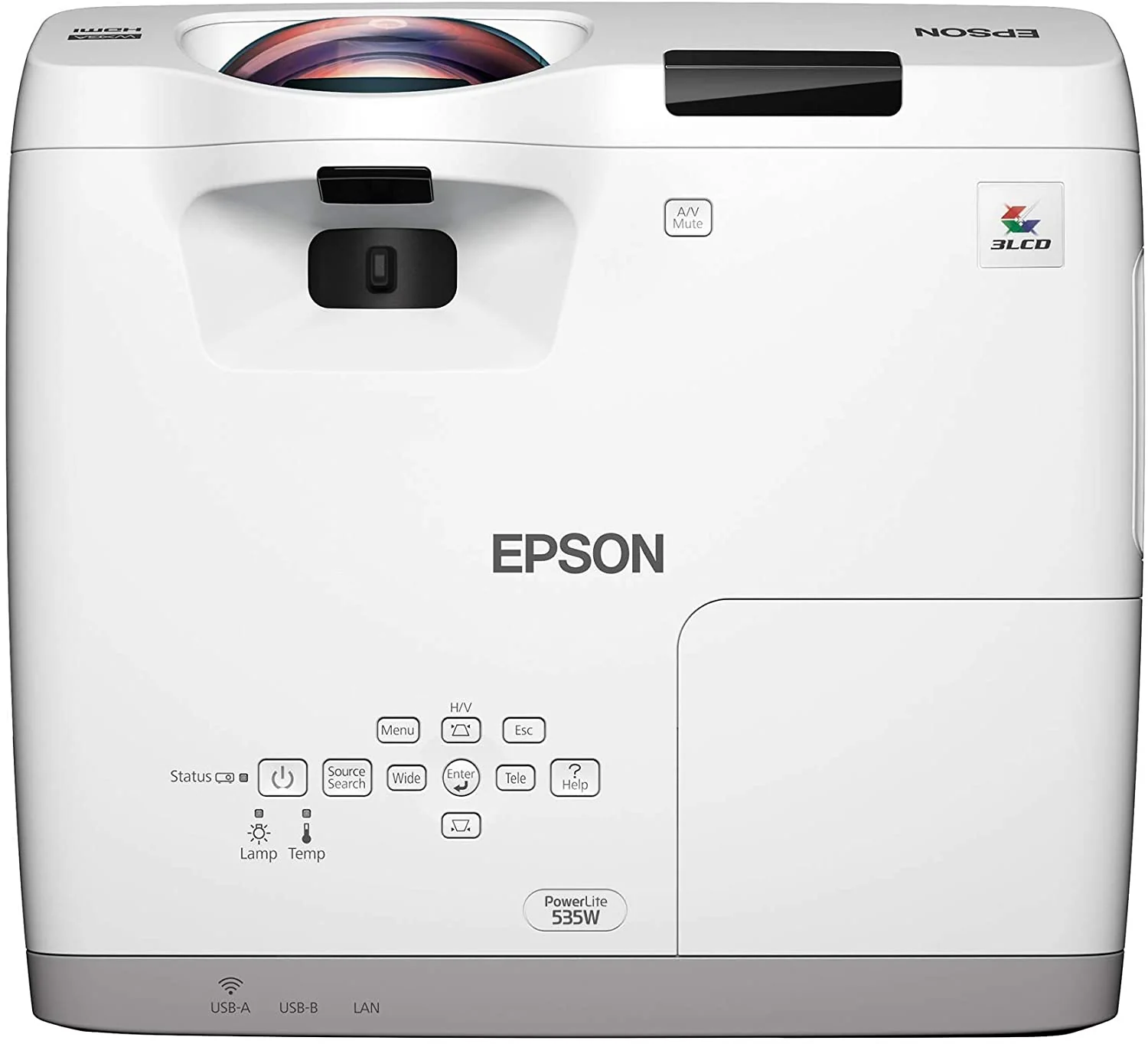 Epson PowerLite 535W Projector, WXGA, 3LCD (Certified Refurbished) - Image 4