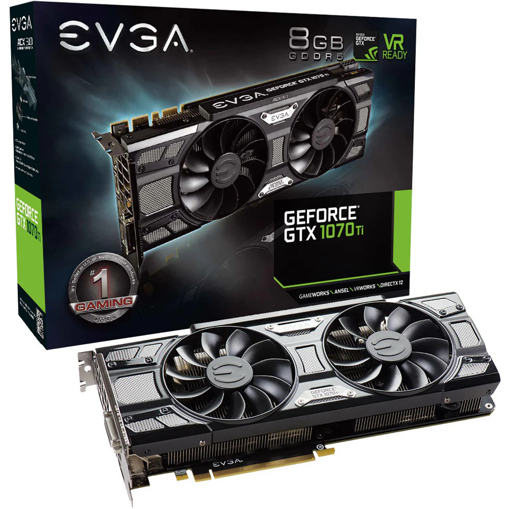 EVGA NVIDIA GeForce GTX 1070 Ti SC Gaming 8GB Graphics Card - Image 3