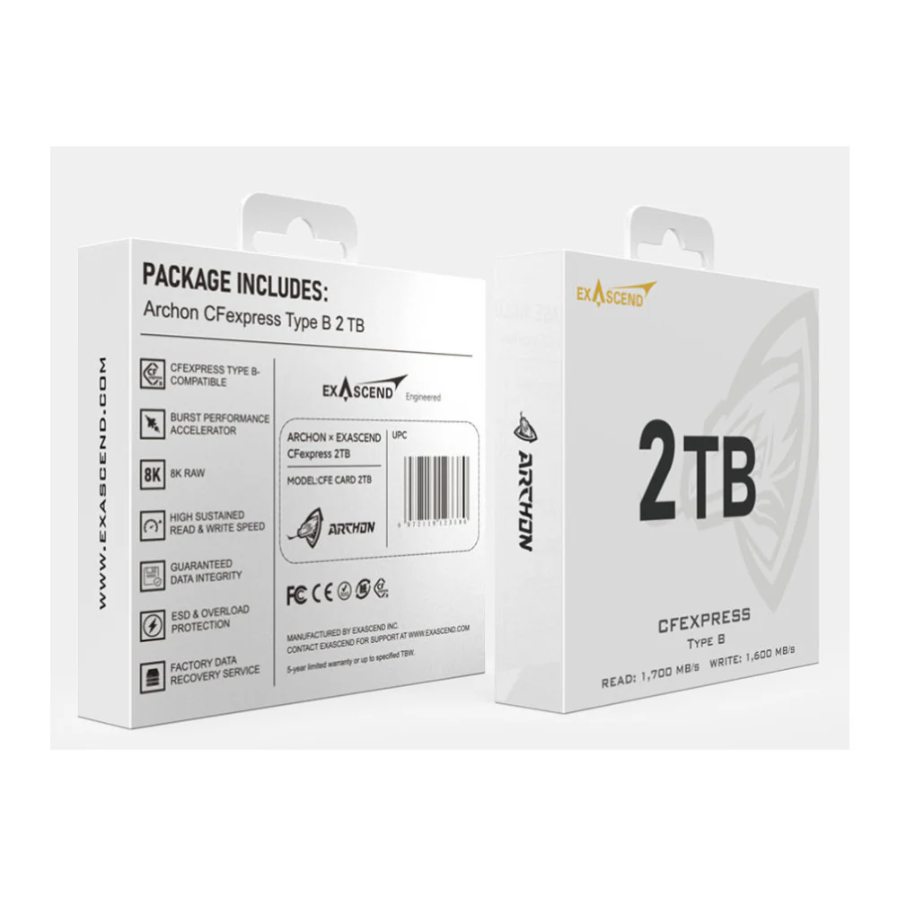 Exascend 2TB Archon CFexpress Type B Memory Card for RED V-RAPTOR - Image 4