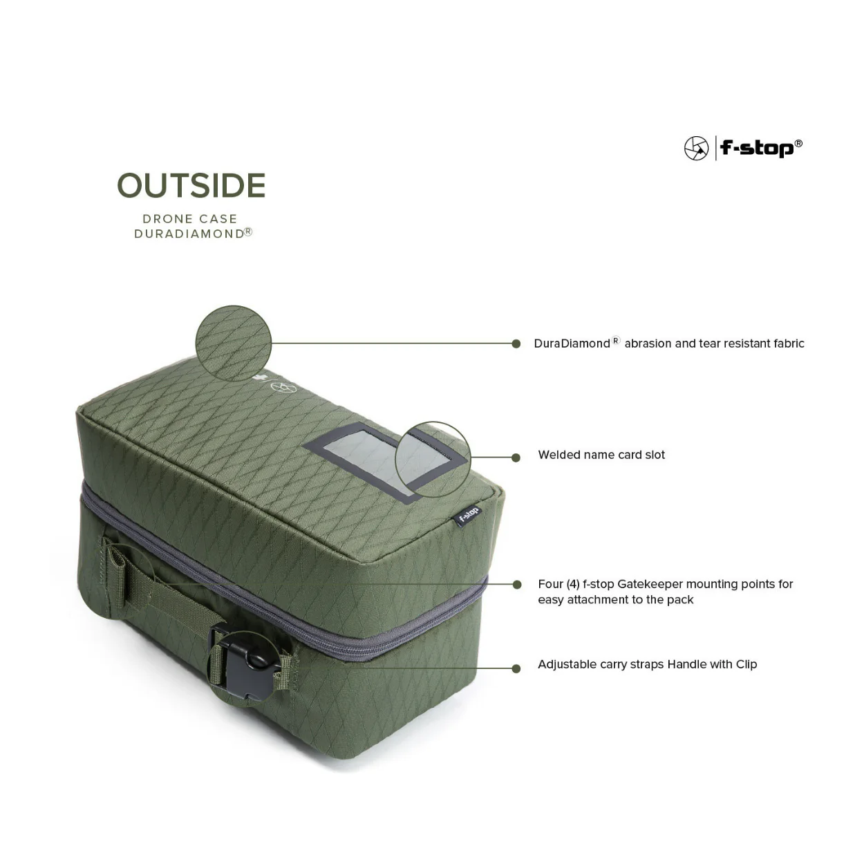 F-Stop DuraDiamond Weather Resistant Exterior and Padded Adjustable Dividers Large Drone Case - Image 5