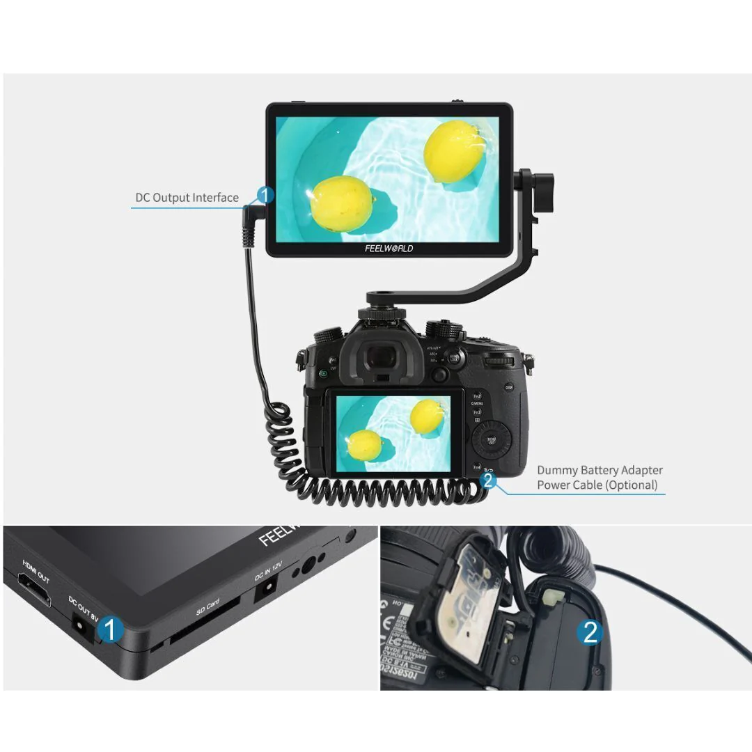 FeelWorld F6 Plus V2 6-Inch On-Camera Monitor with 4K Support - Image 7