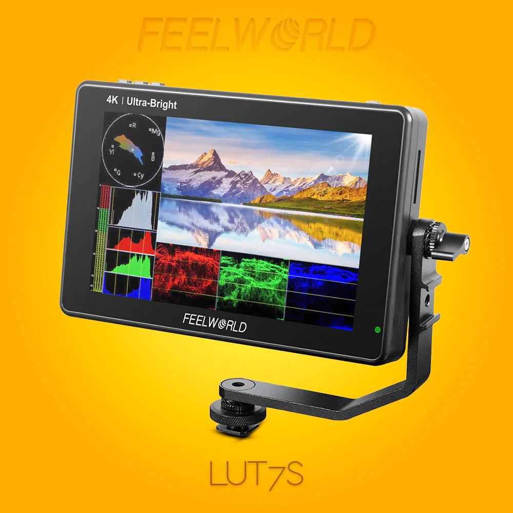 FeelWorld LUT7S 7-Inch 3D LUT 4K HDMI and SDI Monitor with Photography Cleaning Kit Bundle - Image 2