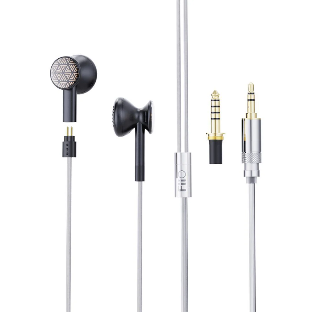 FiiO FF3S Drum-Style Dual Cavity Single Dynamic Driver Earbud Headphones (Black) - Image 3