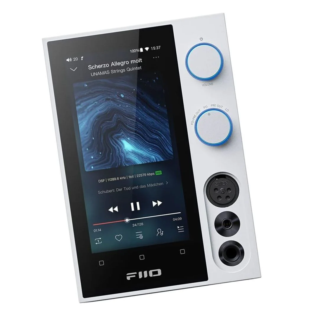 FiiO R7 Snapdragon 660, Android 10, HiFi Streaming Music Player with Bluetooth and Dual USB (White) - Image 3