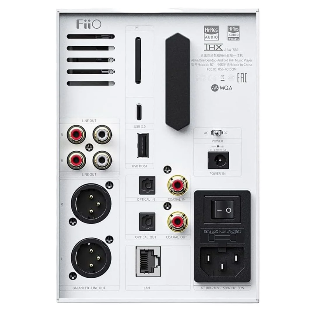 FiiO R7 Snapdragon 660, Android 10, HiFi Streaming Music Player with Bluetooth and Dual USB (White) - Image 4