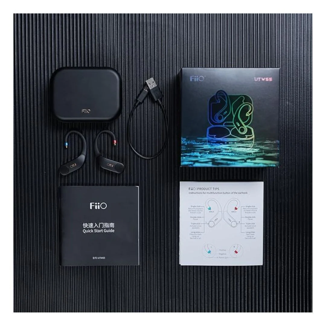 FiiO UTWS5 True Wireless Amplifier Bluetooth Earbuds Hook with Standard MMCX and 30 Hrs Battery Life - Image 6