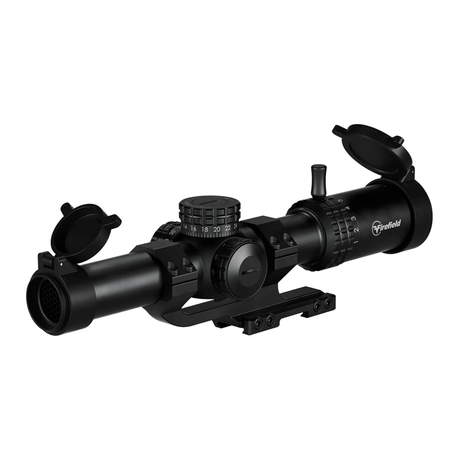 Firefield RapidStrike 1-10x24 Fogproof Riflescope Kit with BDC Reticle and Locking Turrets (Black)