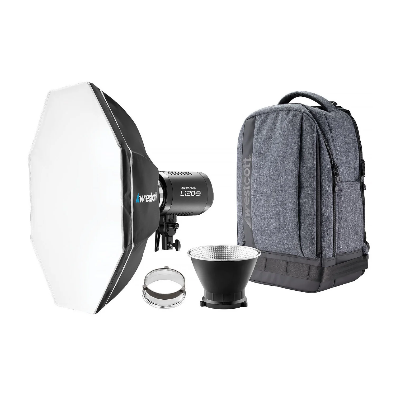 Westcott L120-B Bi-Color LED Monolight (1-Light Backpack Kit) - Image 11