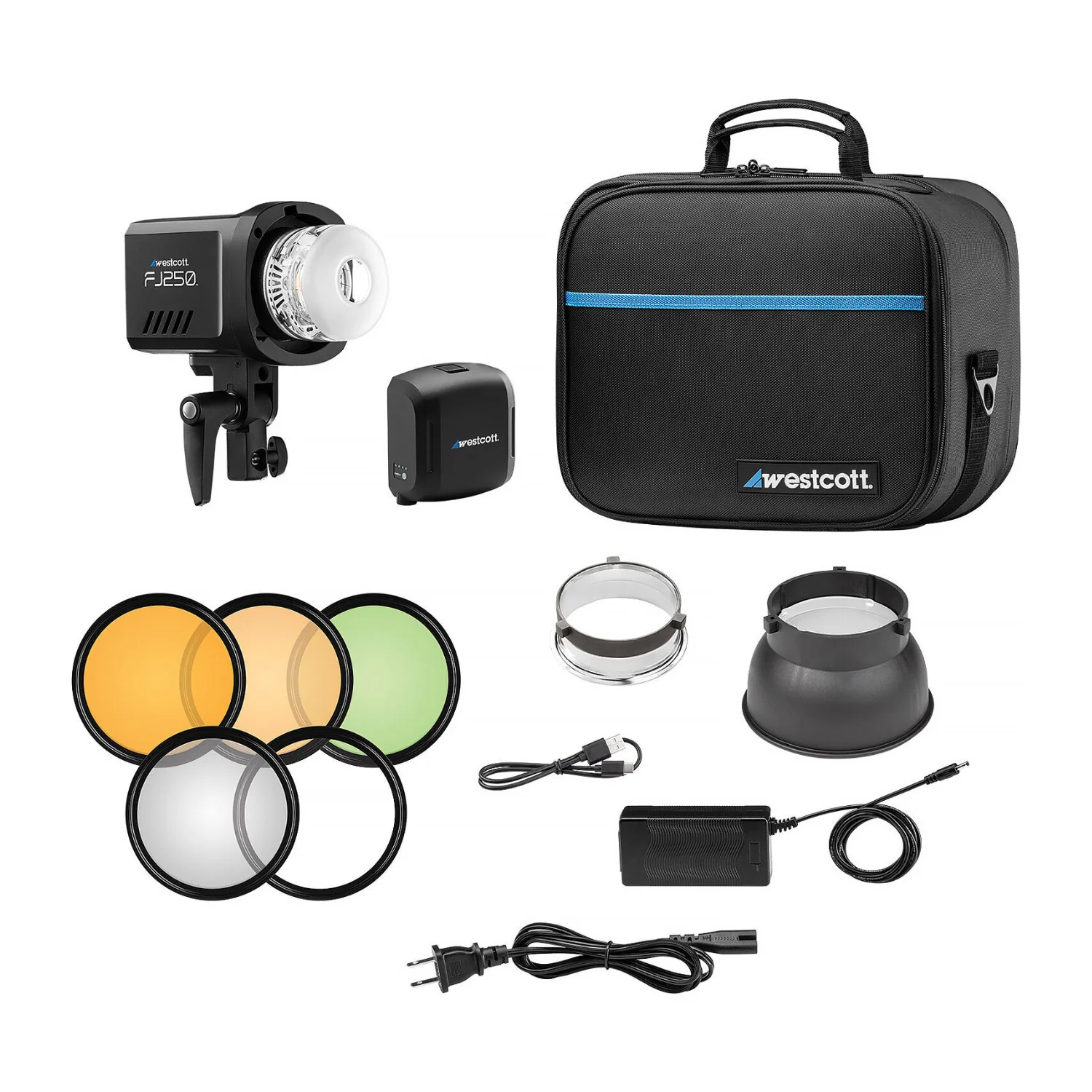 Westcott FJ250 Touchscreen Strobe with Battery and Heavy-Duty Light Stand Bundle - Image 6