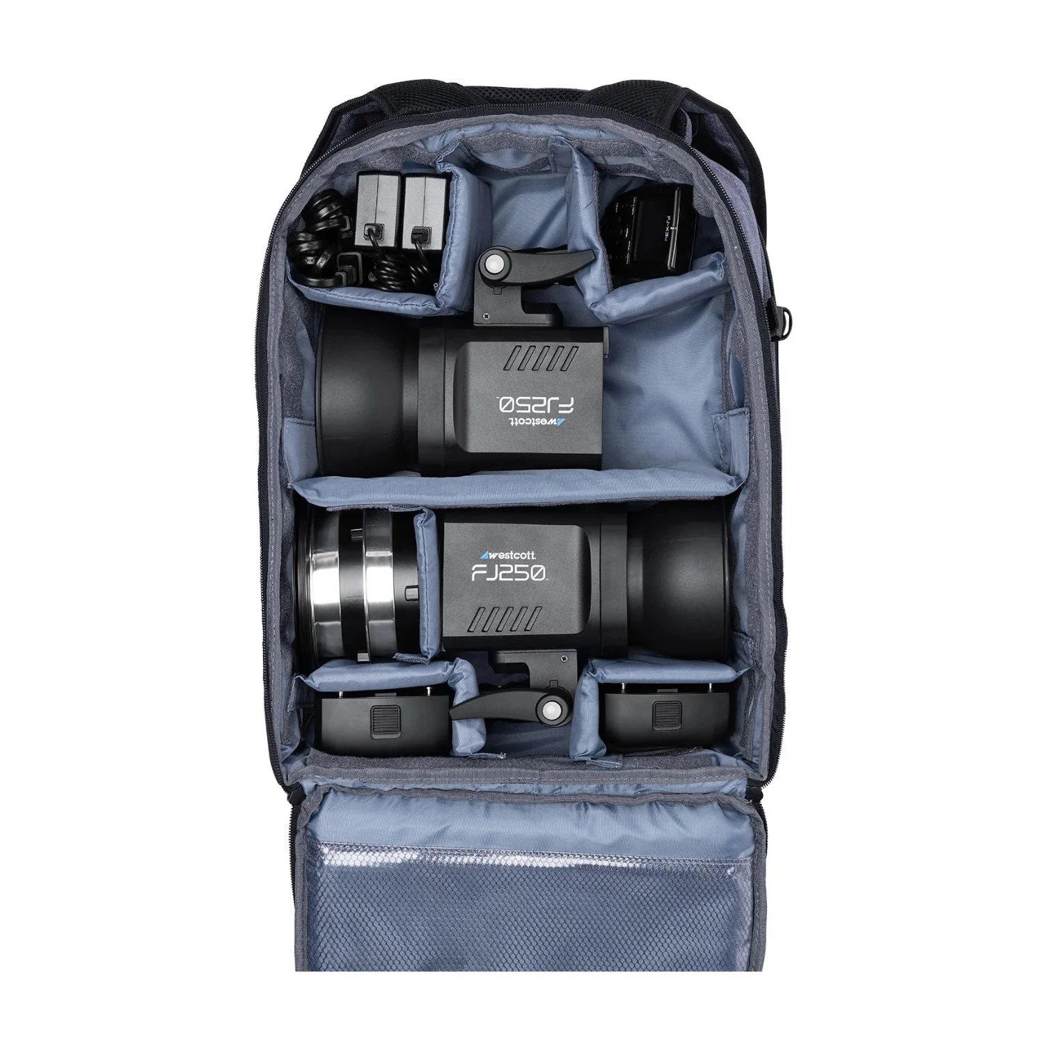 Westcott FJ250 Strobe 2-Light Backpack Kit with FJ-X3 M Multi-Brand Wireless Trigger - Image 7