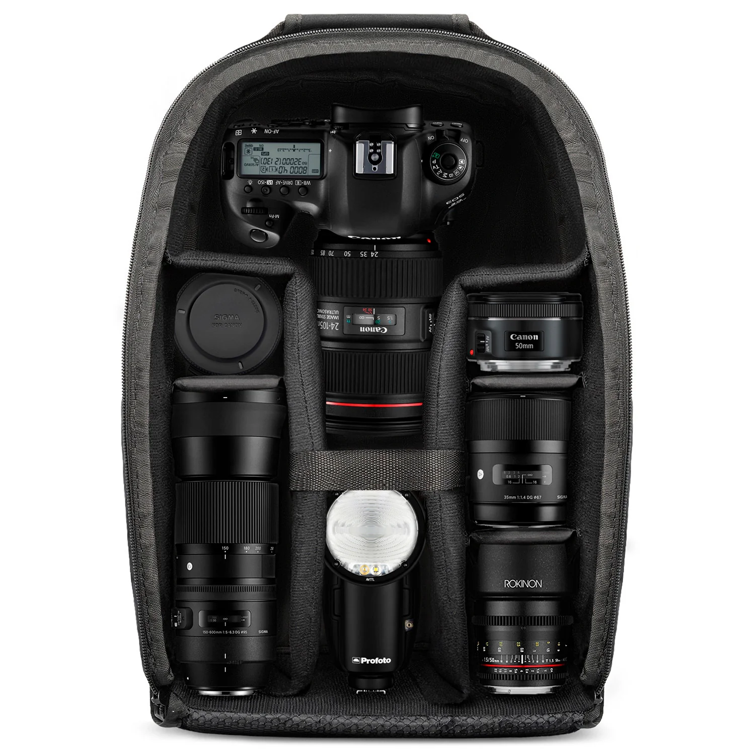 Focus Camera Photo and Video Backpack (Black) - Image 3