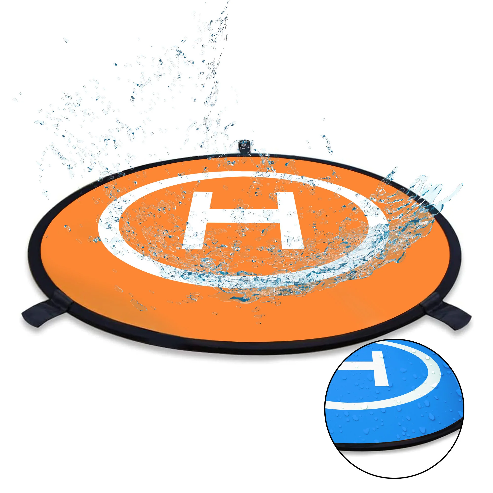Focus Camera 30 inch Double-Sided Drone Landing Pad with Carrying Case for Universal FPV Quadcopters - Image 3