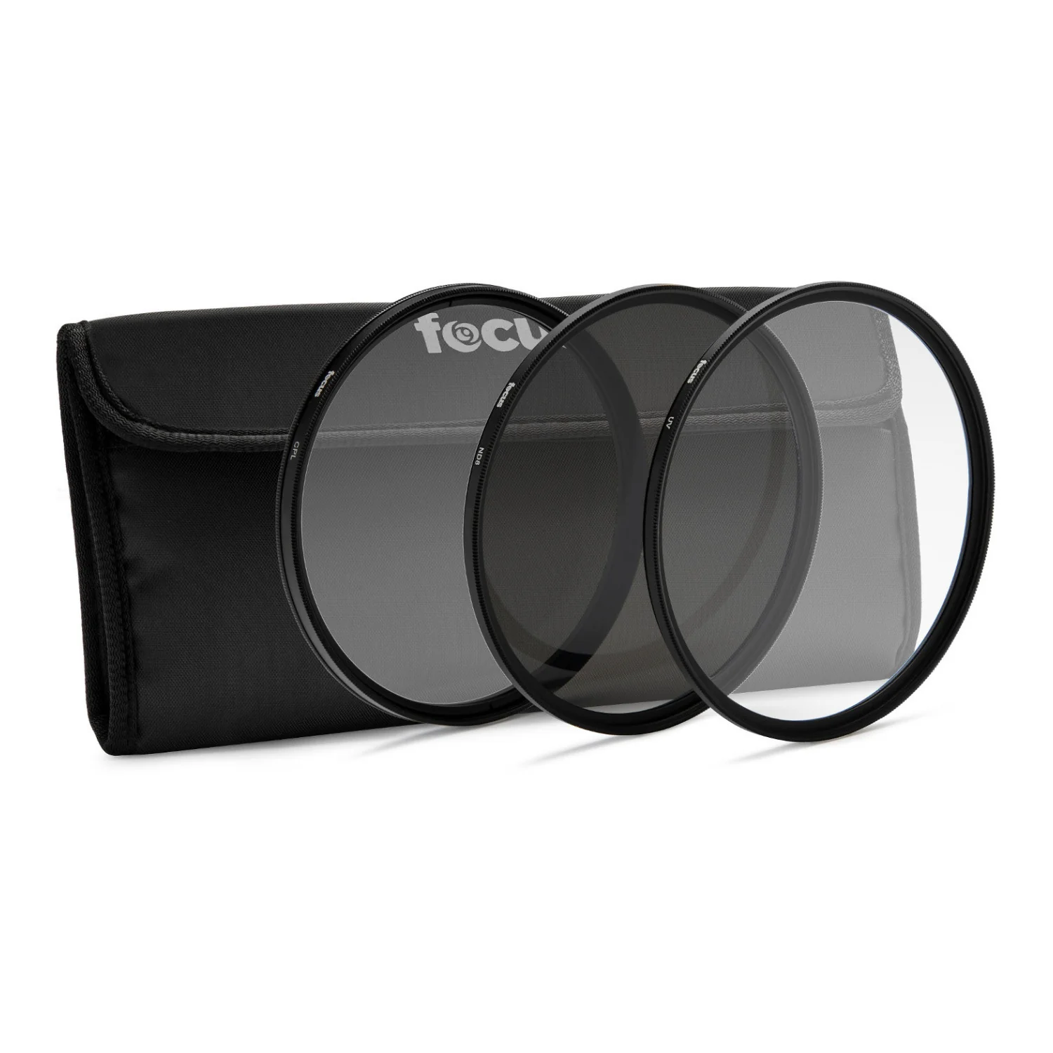 Focus Camera 72mm 3-Piece Lens Filter Kit with UV, CPL and Neutral Density