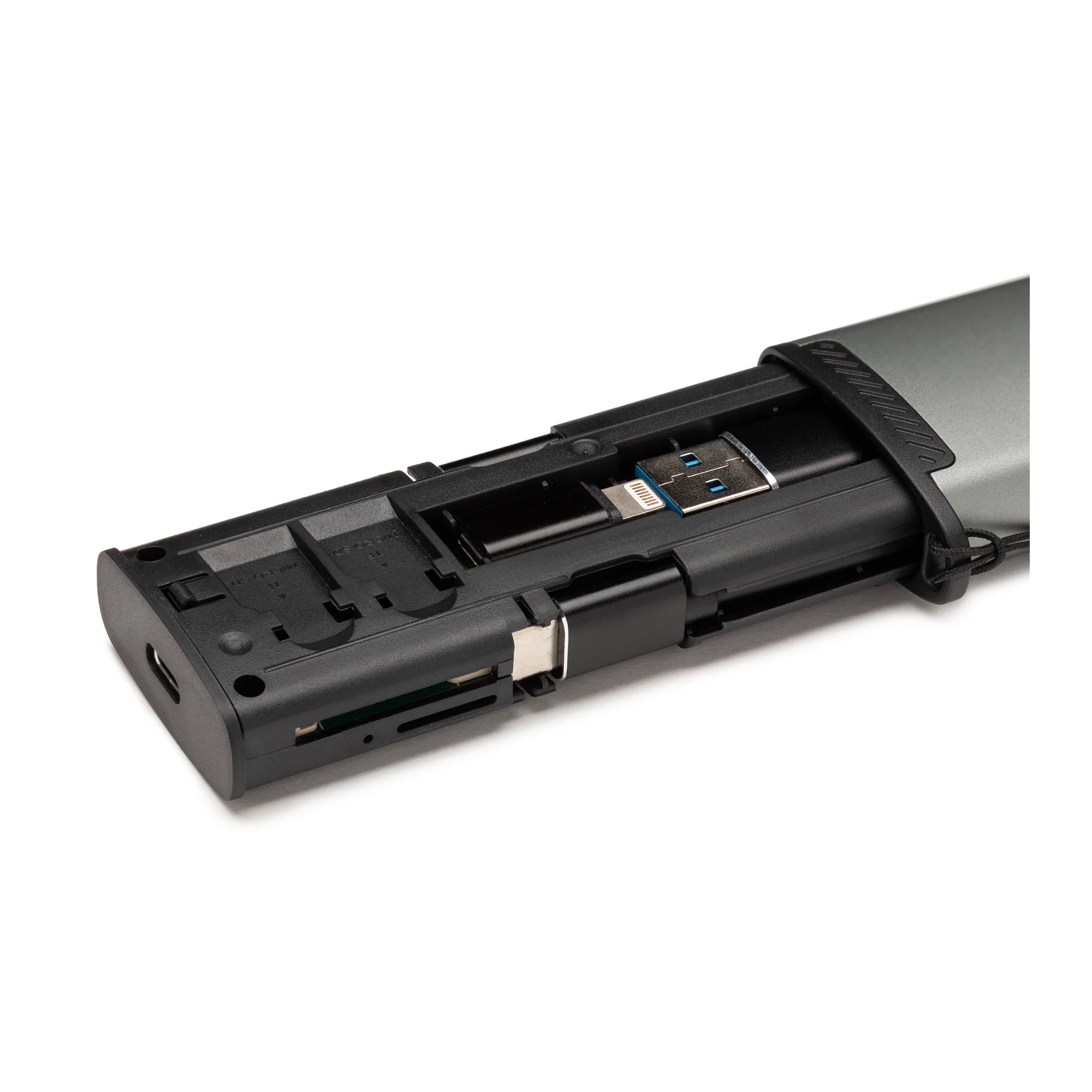 Focus Camera Multi-Port Card Reader and Storage Case with SIM Eject Tool - Image 4