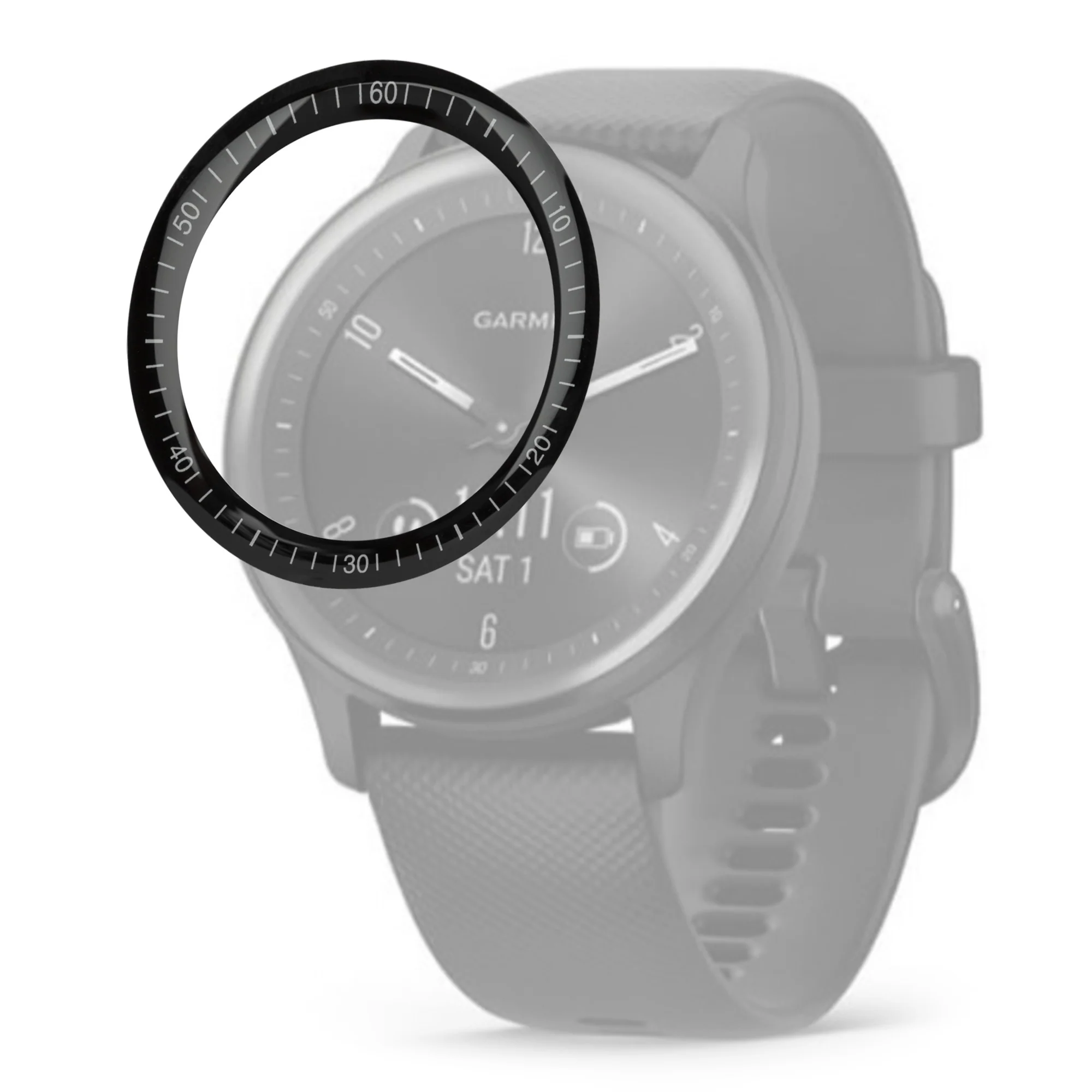 Focus 9H Tempered Glass Screen Protector Film for Garmin Vivomove Sport (40mm, 3-Pack) - Image 8