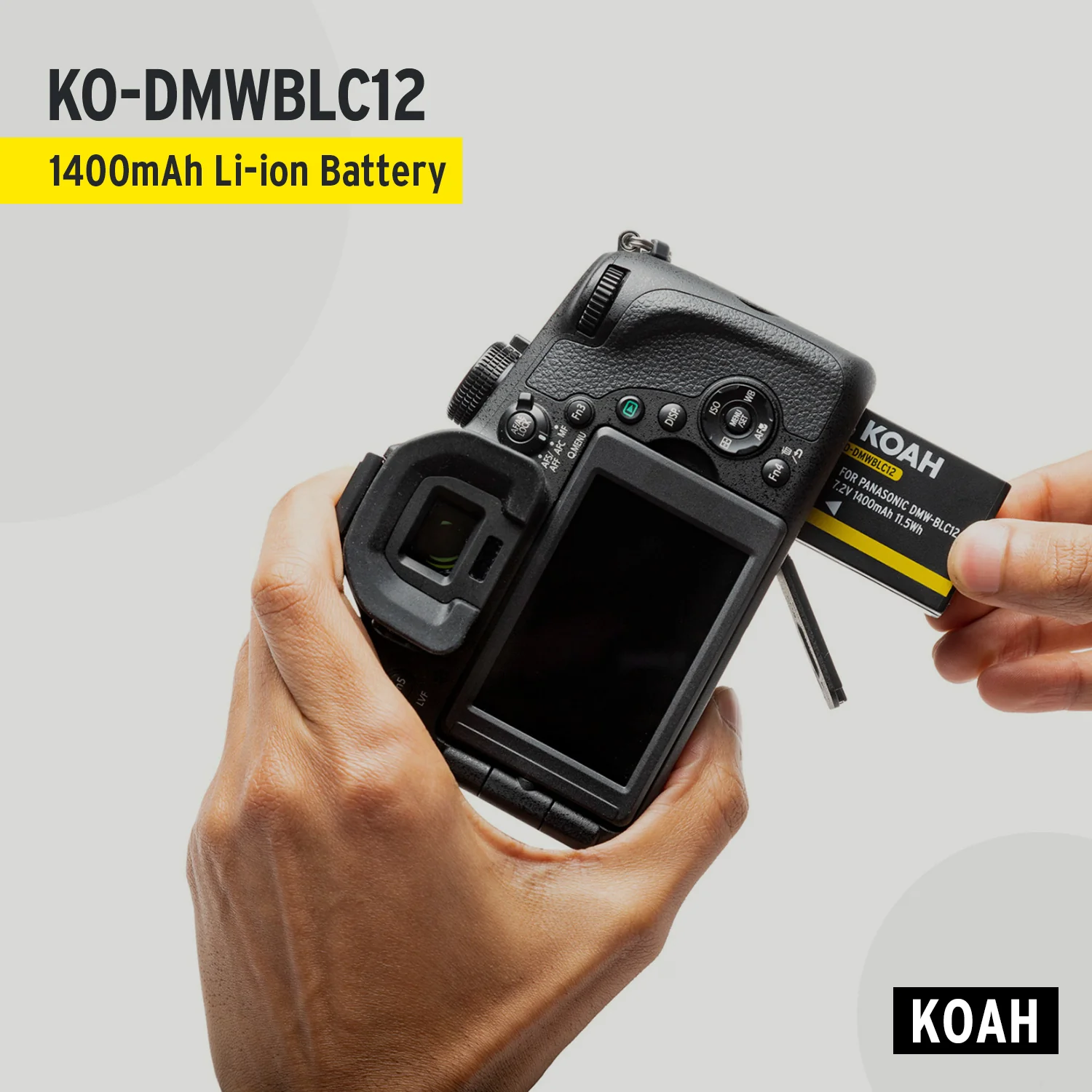 Koah PRO Panasonic DMW-BLC12 Rechargeable Replacement 1400mAh Li-Ion Battery - Image 6