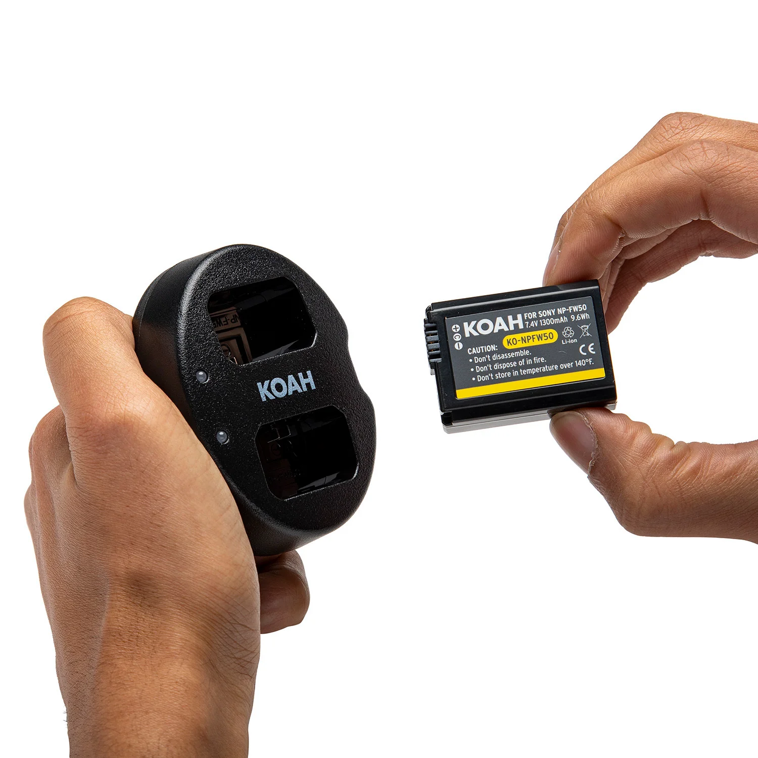 Koah PRO Rechargeable 1300mAh Battery (2-Pack) and Dual Charger for Sony NP-FW50 - Image 14