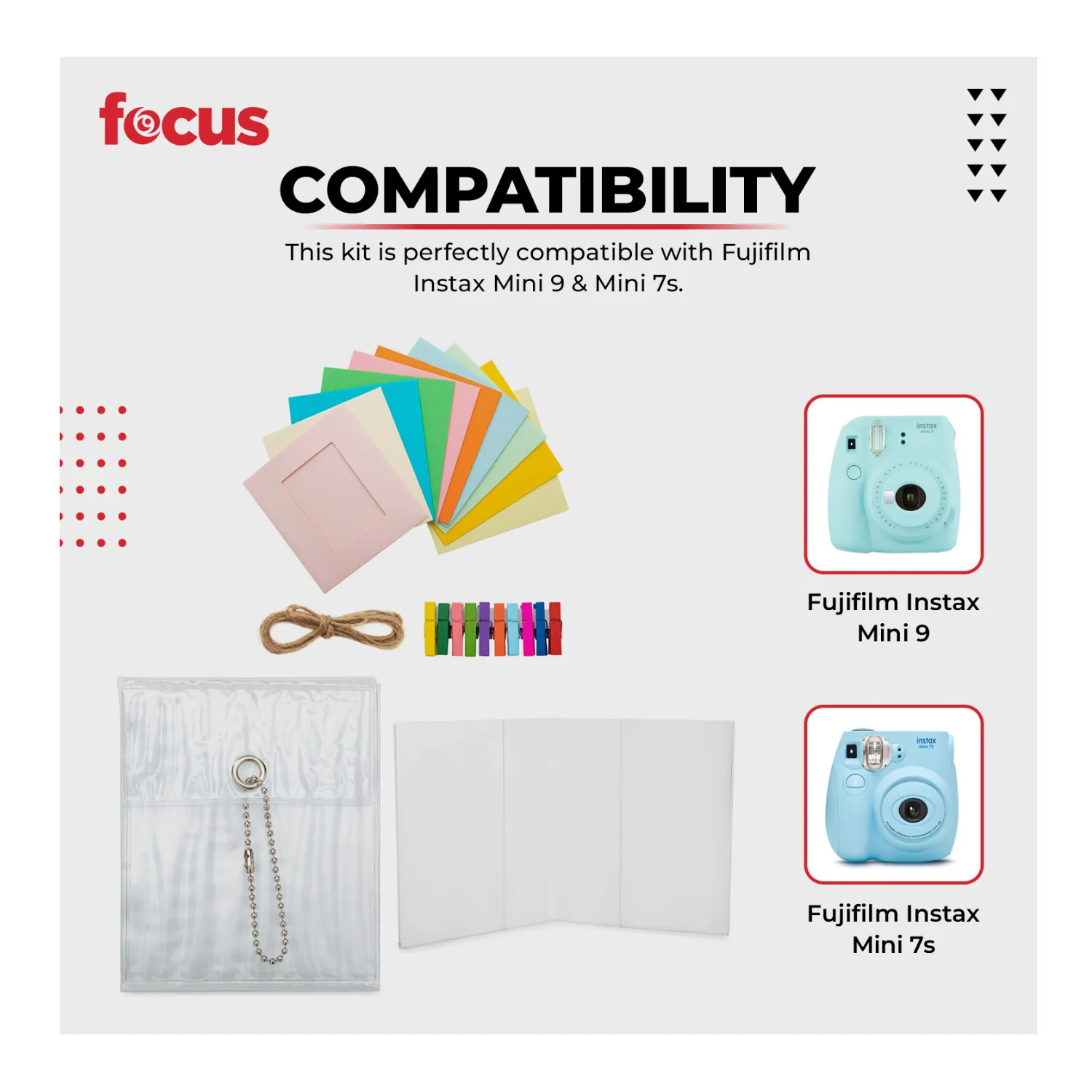 Polaroid Accessory Bundle with Transparent Hanging Album, V Frame and Paper Frame - Image 7