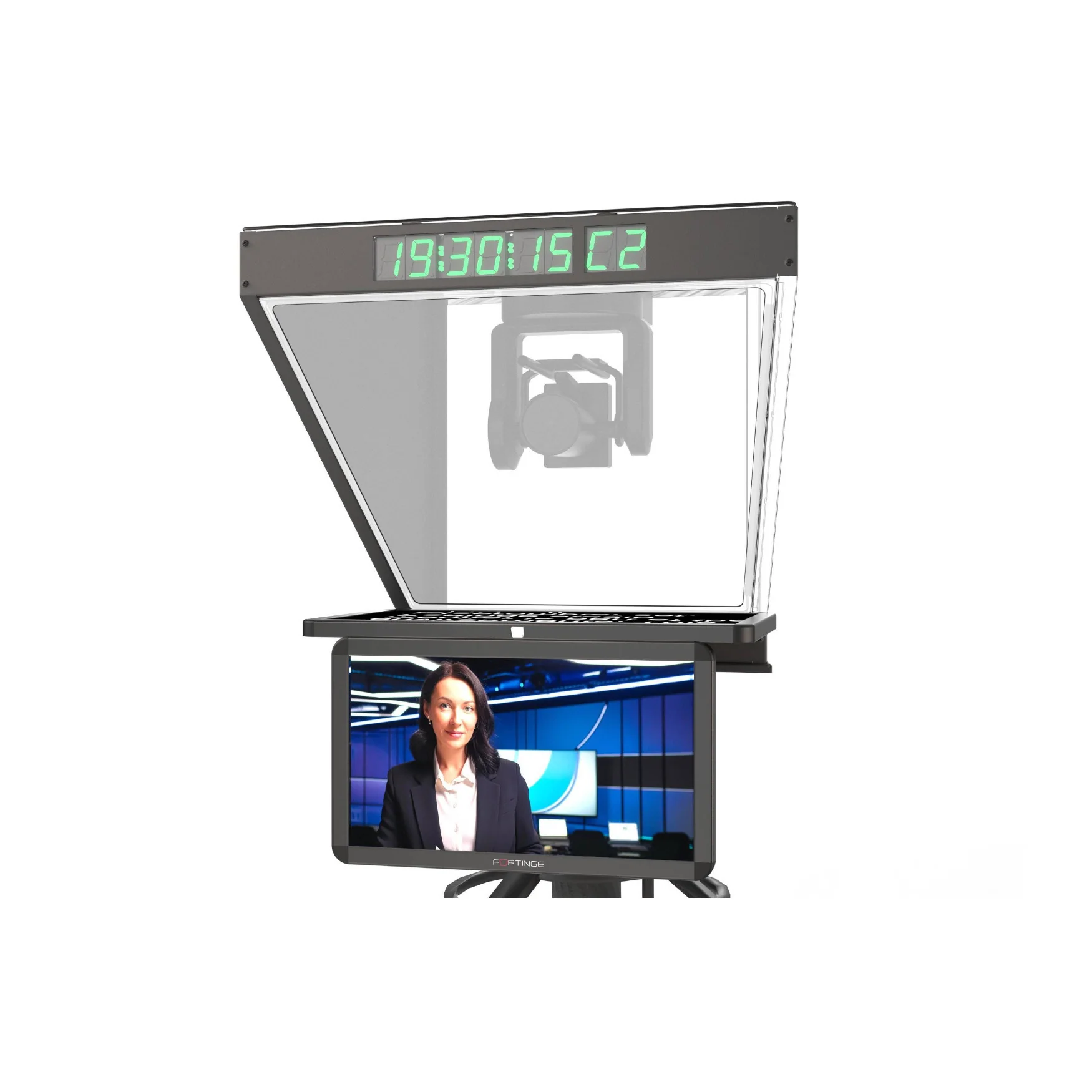 Fortinge ROBO 19-Inch High-Brightness Studio Teleprompter with SDI Input/Output - Image 2