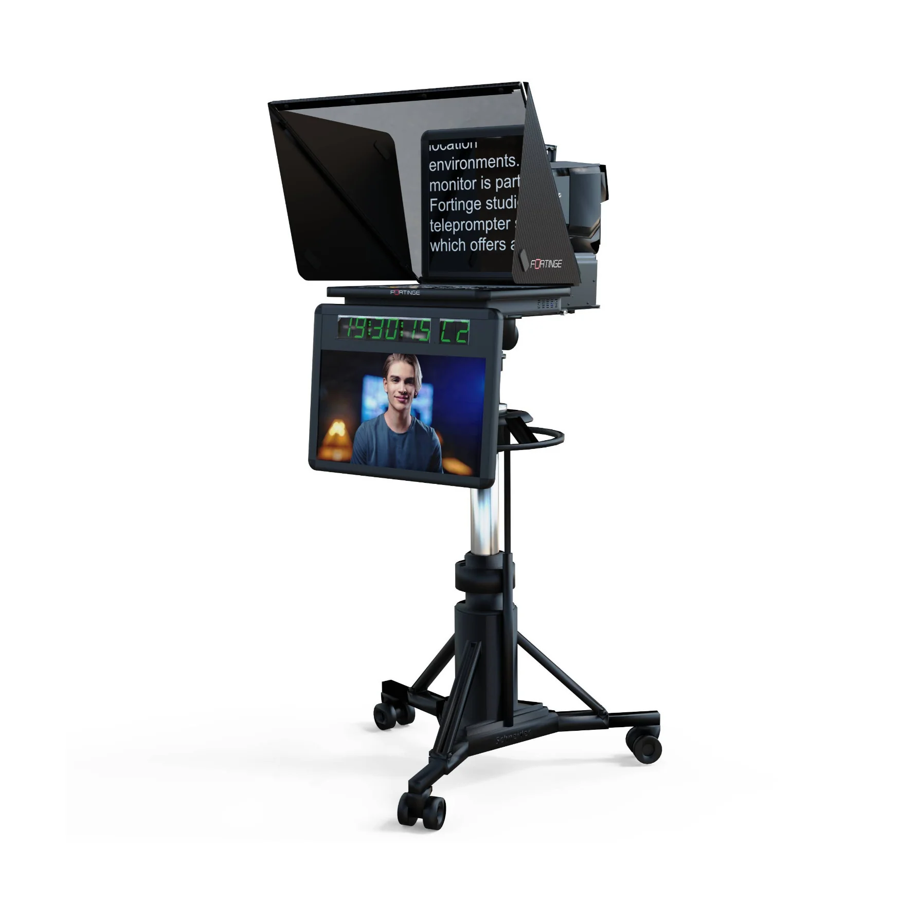Fortinge Vega 17-Inch Studio Teleprompter System for ENG/Studio Cameras - Image 2