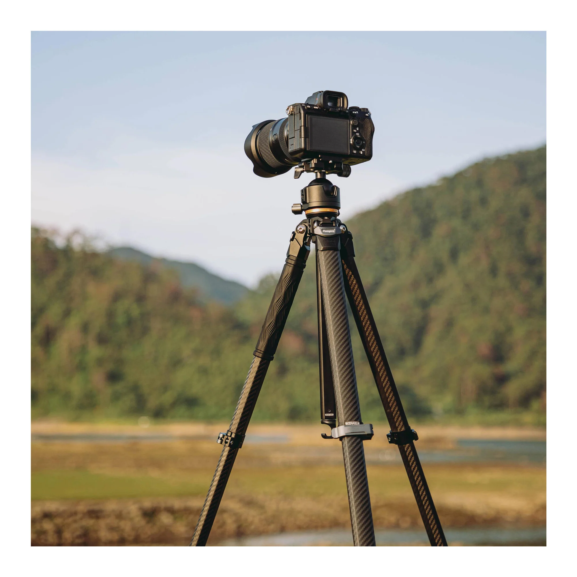 Fotopro Pantour Origin Plus Travel Tripod with Dual Panoramic Ball Head (Black) - Image 6