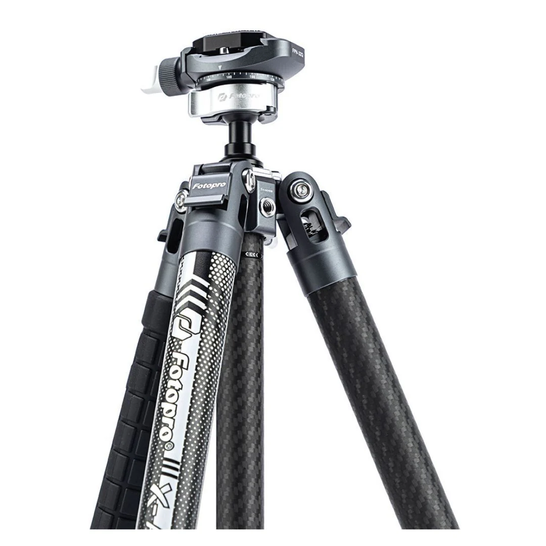 Fotopro X-Aircross 3 Lite Tripod with 3K Carbon Fiber Legs and Fast Locking System (Gray) - Image 2