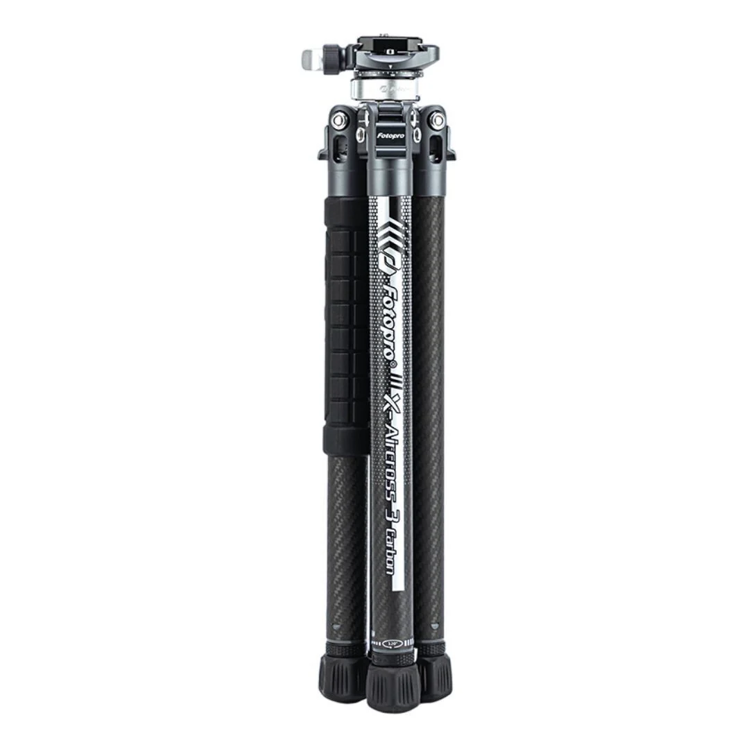 Fotopro X-Aircross 3 Lite Tripod with 3K Carbon Fiber Legs and Fast Locking System (Gray) - Image 3