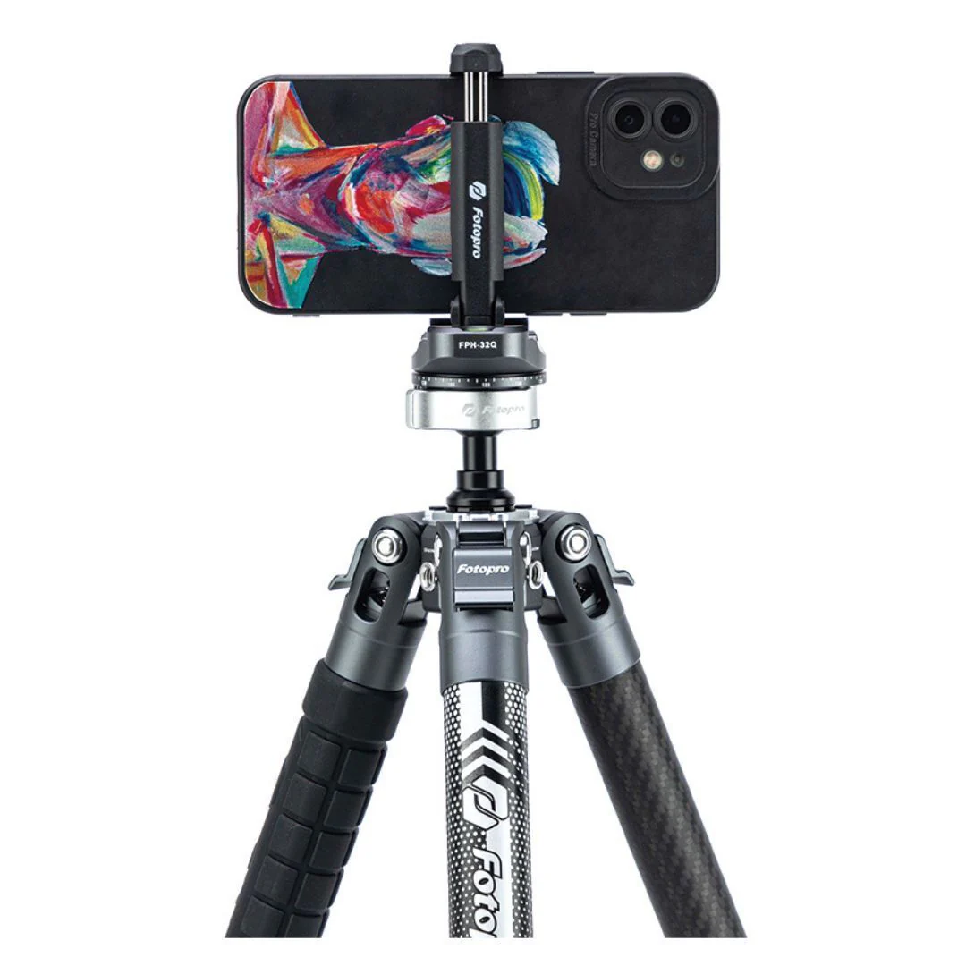 Fotopro X-Aircross 3 Lite Tripod with 3K Carbon Fiber Legs and Fast Locking System (Gray) - Image 7