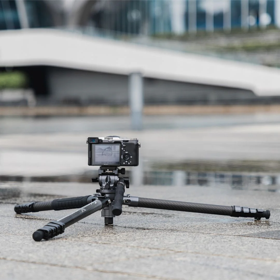 Fotopro X-Airfly Video Tripod with Flip Lock System and Compact and Lightweight Design (Gray) - Image 3