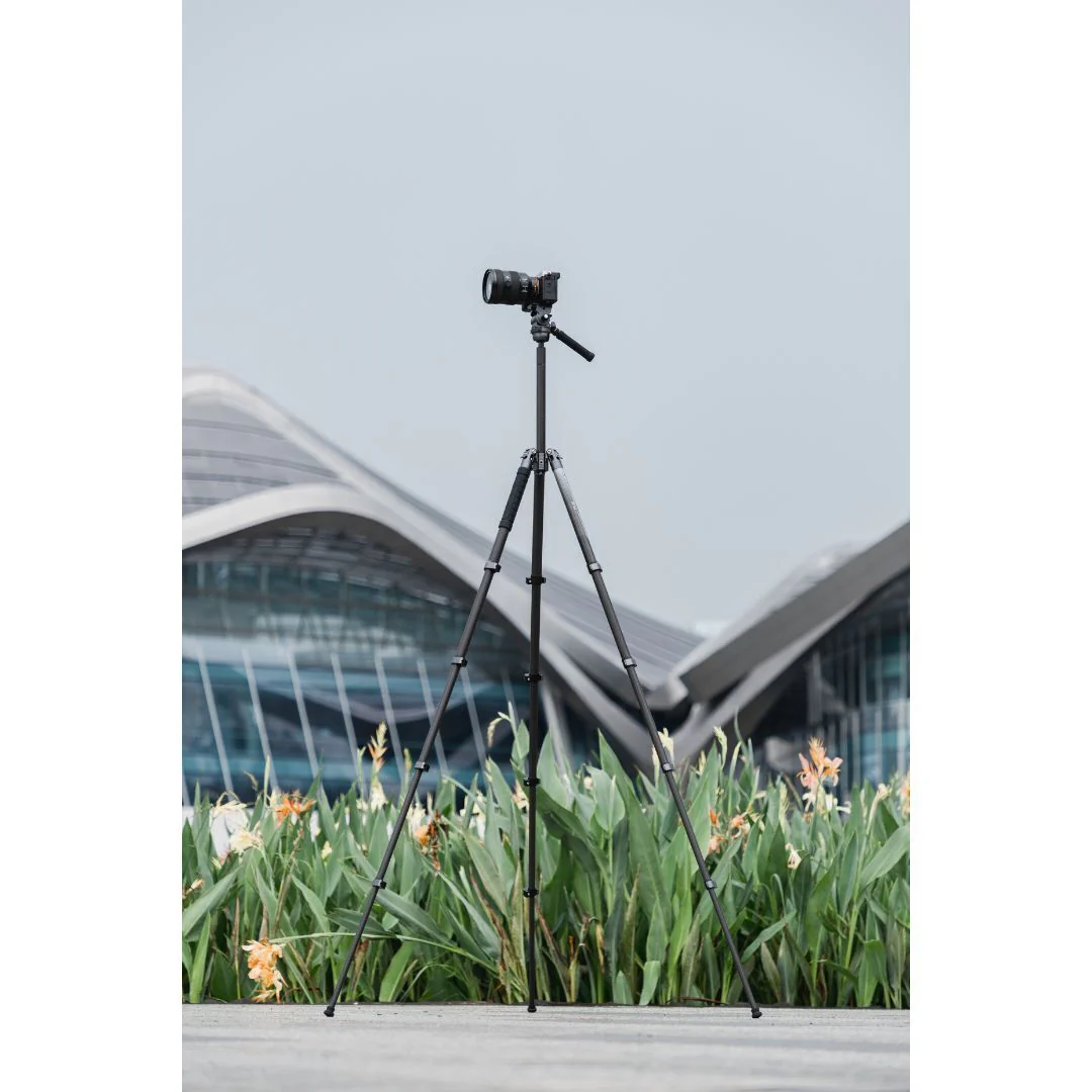 Fotopro X-Airfly Video Tripod with Flip Lock System and Compact and Lightweight Design (Gray) - Image 4