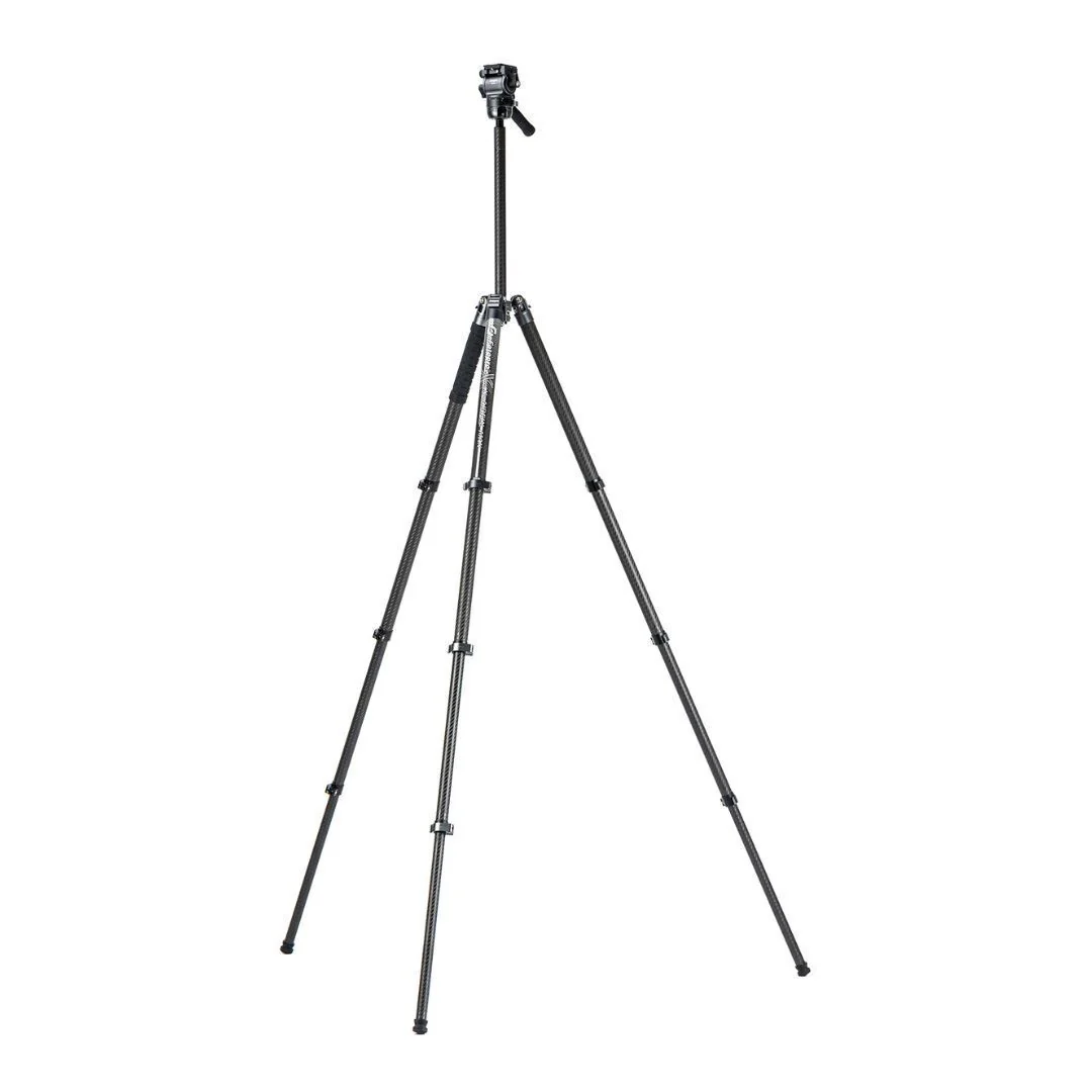 Fotopro X-Airfly Max Video Lightweight Design 2-In-1 Tripod with Flip Lock System (Gray) - Image 2