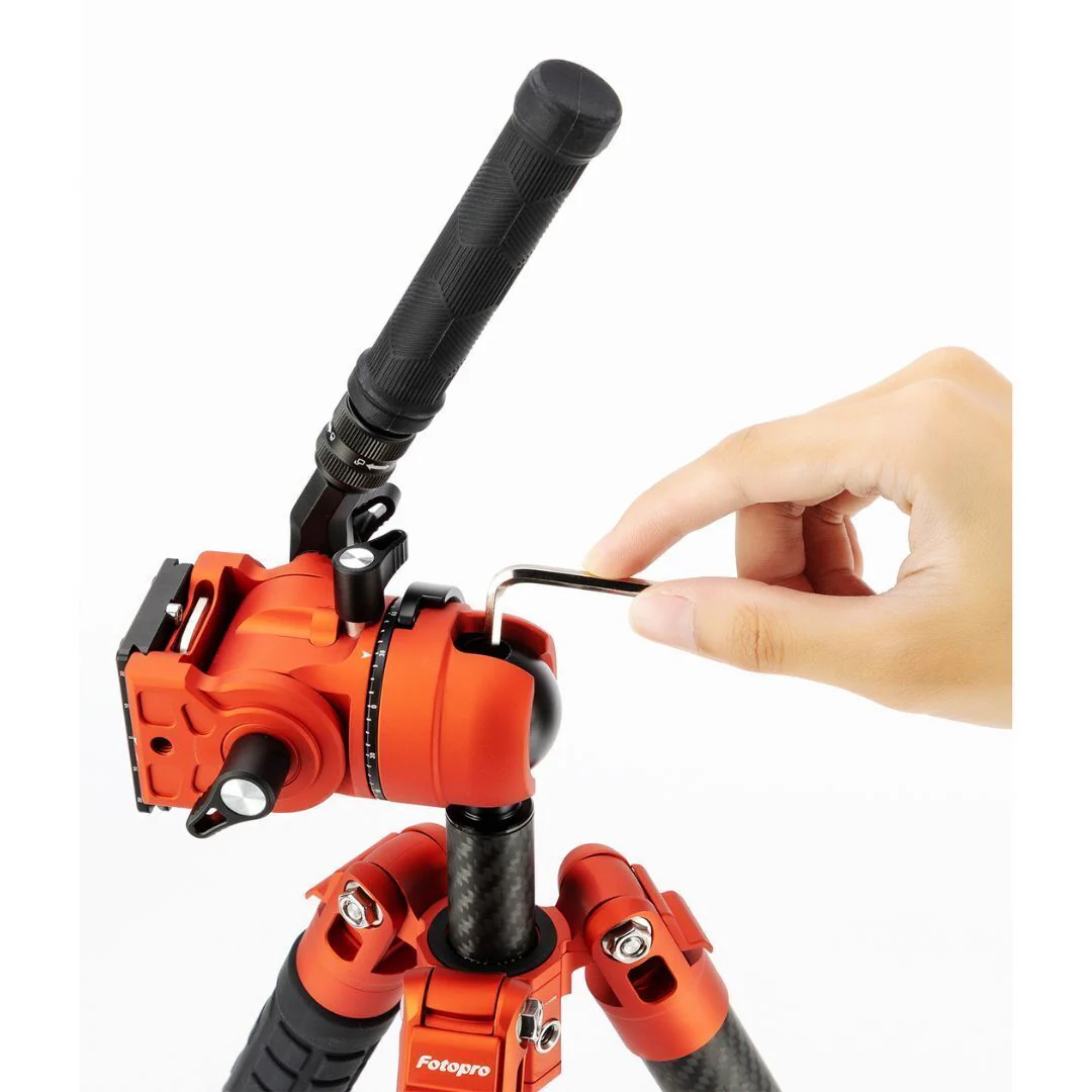 Fotopro X-Airfly Max Video Lightweight Design 2-In-1 Tripod with Flip Lock System (Orange) - Image 3