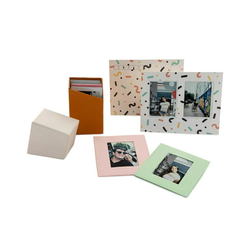 Fujifilm instax Mini Twin Film Pack (100 Exposures) with Storage Box, Frames and Postcard Set - Image 5