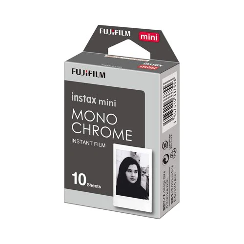 Fujifilm Instax Mini Monochrome Film (10 Exposures, Credit Card-Sized) 5-Pack - Image 2