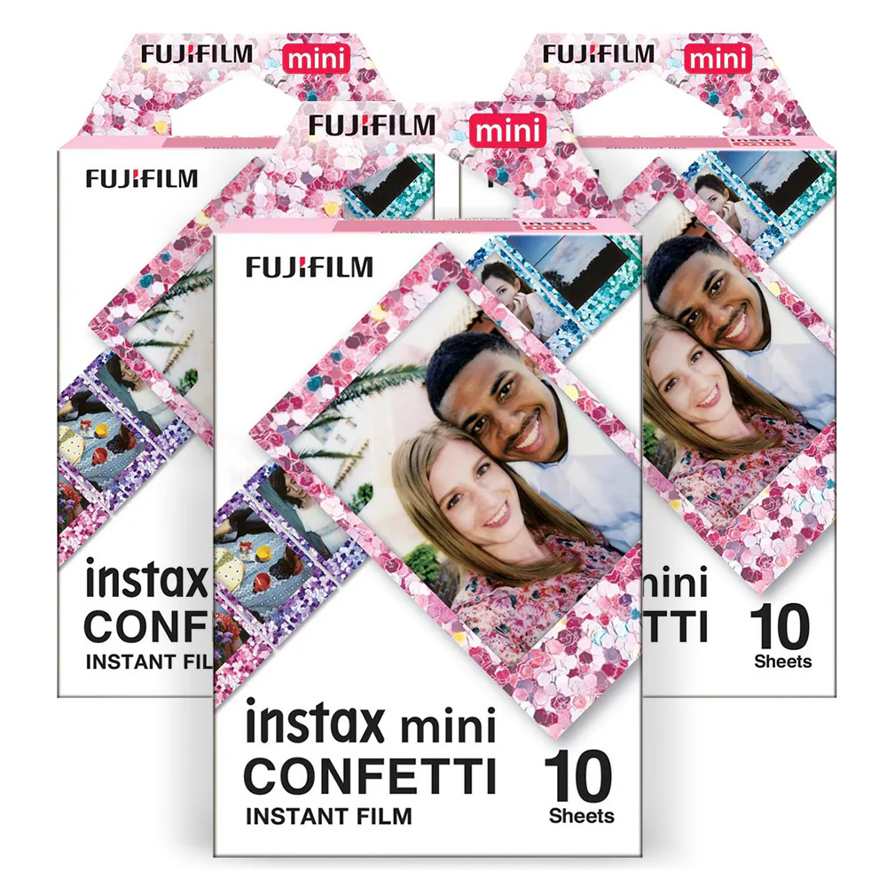Fujifilm Instax Confetti Mini Film (10 Exposures, 3-Pack)