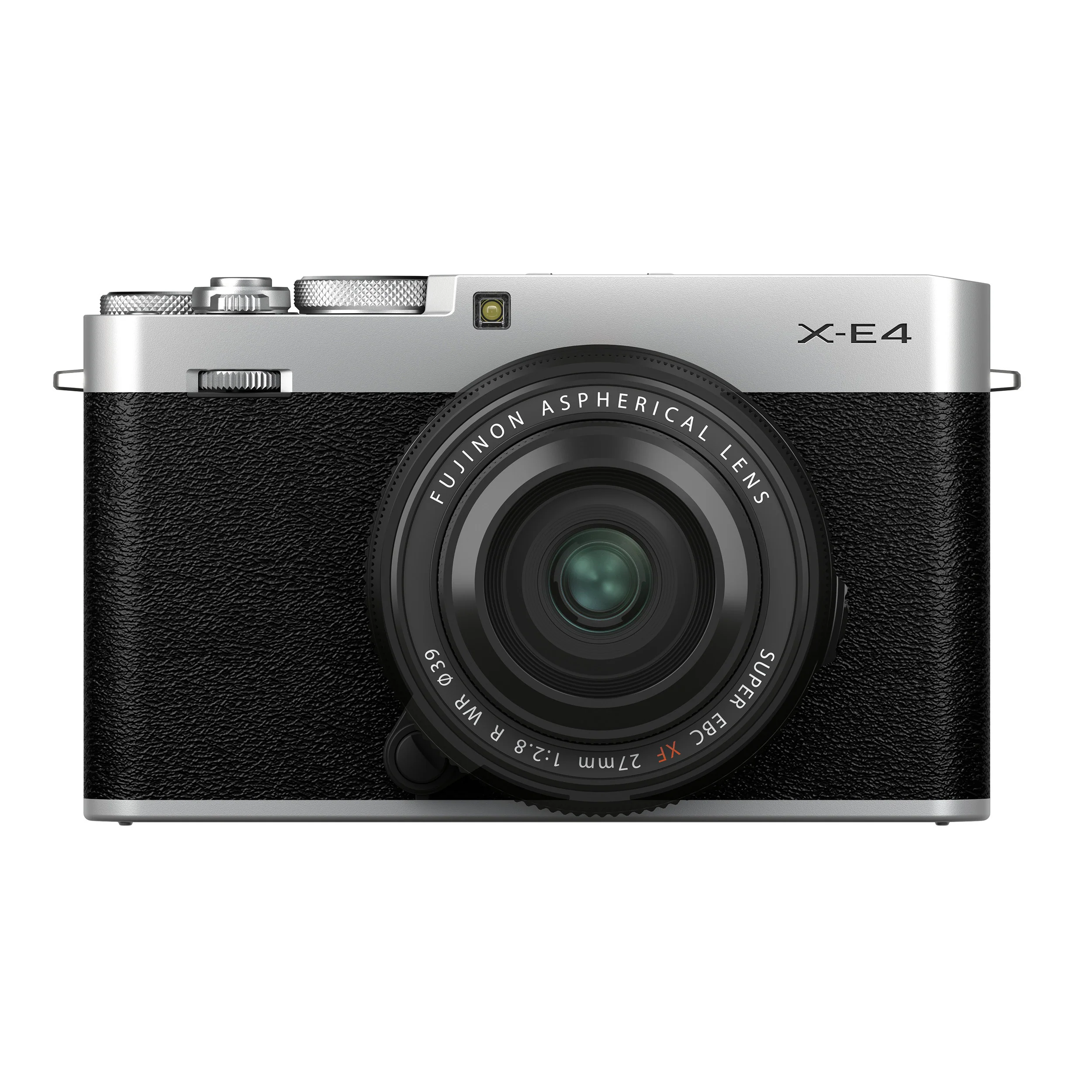 Fujifilm X-E4 Mirrorless Camera Body with XF 27mm f/2.8 R WR Lens Kit (Silver)