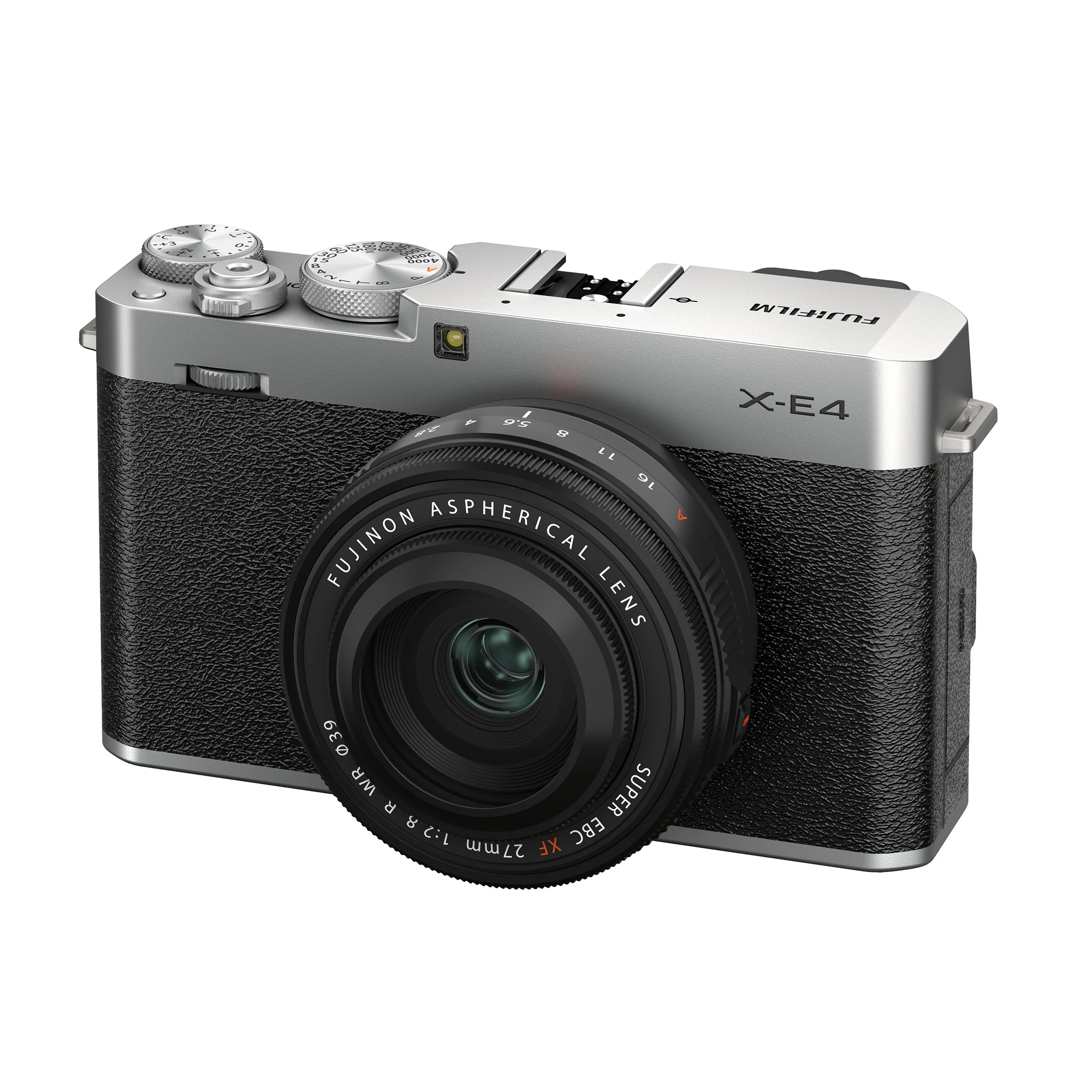 Fujifilm X-E4 Mirrorless Camera Body with XF 27mm f/2.8 R WR Lens Kit (Silver) - Image 2